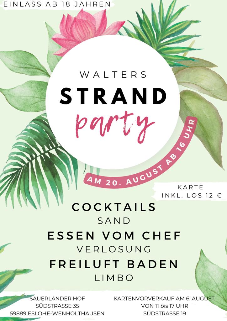 Walters Strandparty